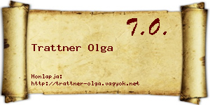Trattner Olga névjegykártya
